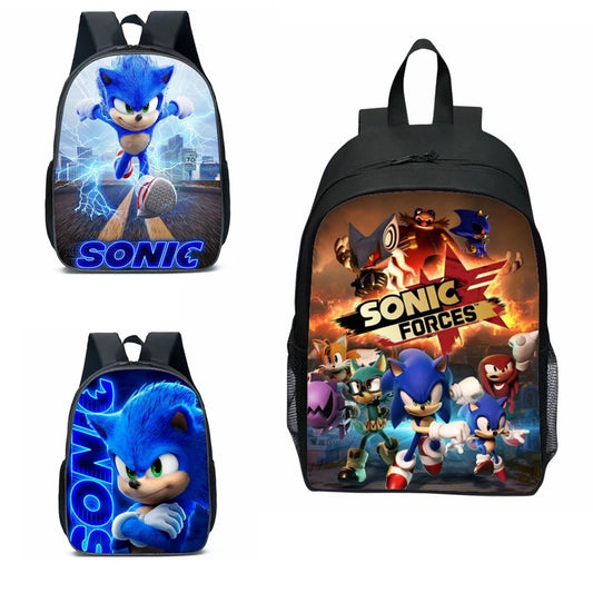 New Cartoon Animation Sonic SONIC Primary and Secondary School Bags Children's Backpacks Anime Cartoon School Bag Mochila