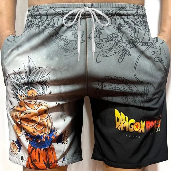 2026 Summer Dragon Ball GokuVegeta Summer Creative Casual Pants Large Size Anime Character Peripheral Quick Dry Casual Shorts