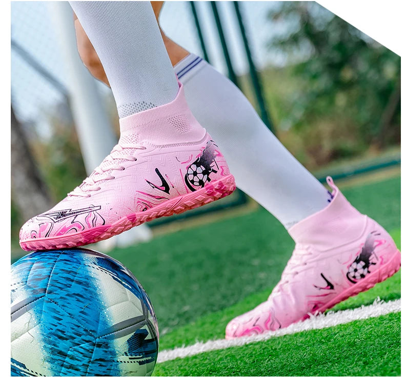 Neue professionelle Fußballschuhe für Herren, rutschfeste Fußballstiefel, Unisex, atmungsaktiv, für Futsal und Sport, neue Stollenschuhe, Dropshipping, ultraleicht