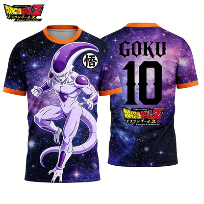 2026 Summer Dragon Ball Retro Fitness T-shirt Men's Oversized 3D Printed Short-sleeved Family Unisex Children's Sports Shirt