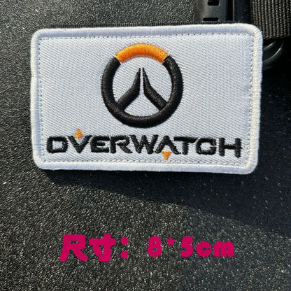 Anime Overwatch DVA -käsivarsimerkki, cosplay-reppumerkki, koristeapplikaatiomerkit vaatteisiin