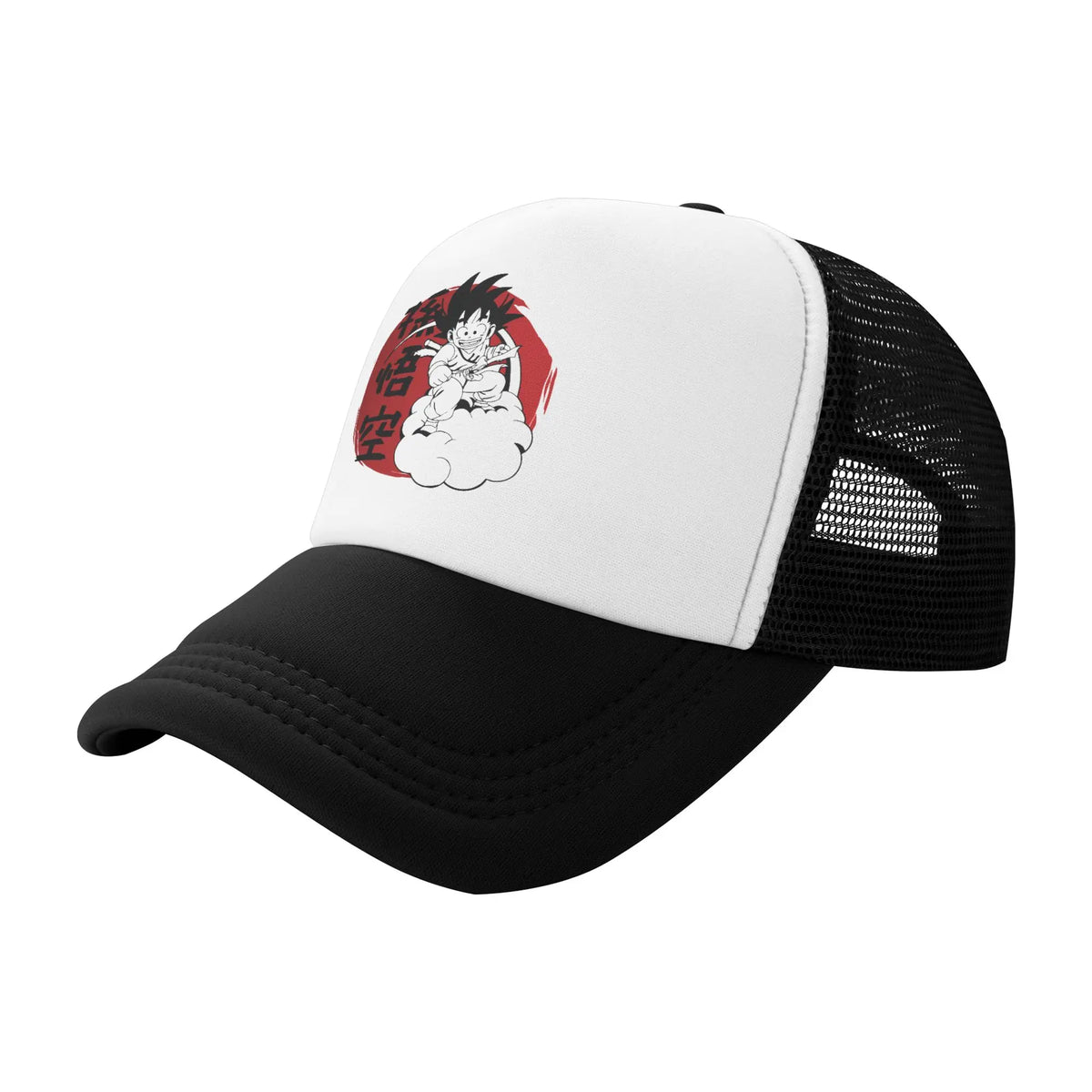 Czapka typu trucker Son Gohan D-Dragon Ball Z, unisex, czapki outdoorowe, czapka robocza typu trucker, czapka typu trucker, czapki typu snapback, czapki baseballowe z siateczką