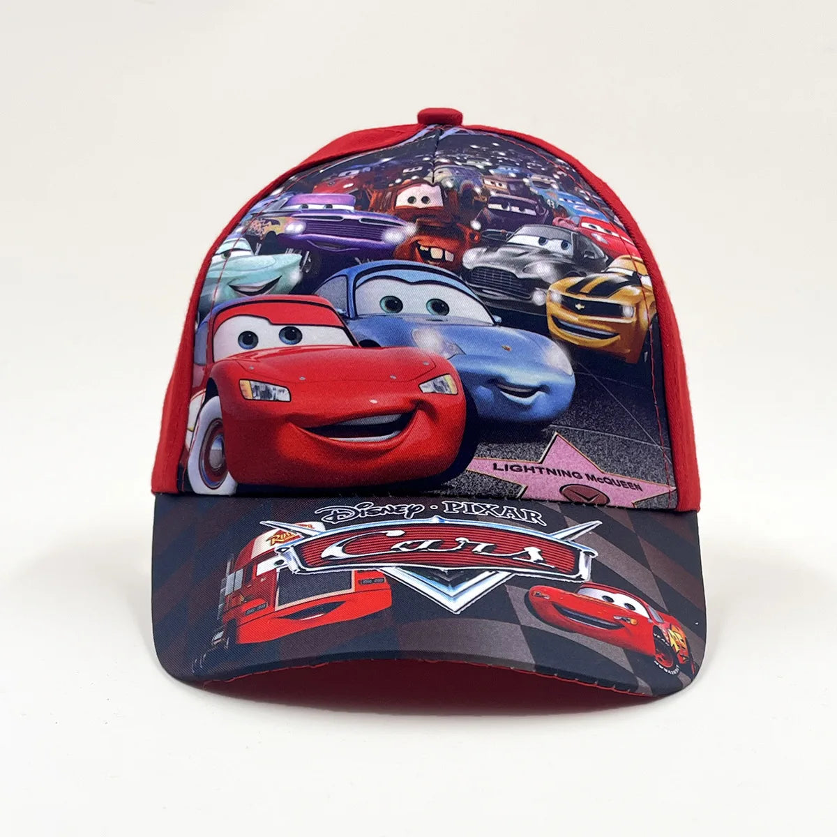 „Disney Cars 2“ anime figūrėlė „Lightning McQueen“ animacinė beisbolo kepurė iš terileno su snapeliu, vaikų kostiuminė kepurė su apsauga nuo saulės, dovanos