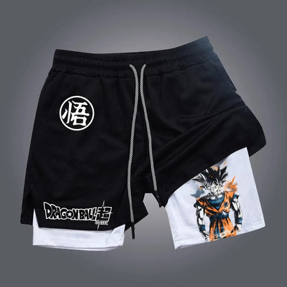 Dragon Ball Vegeta Unisex Harajuku Anime Printed 2026 Summer New Product Sports Breathable Quick Drying Double Layer Shorts