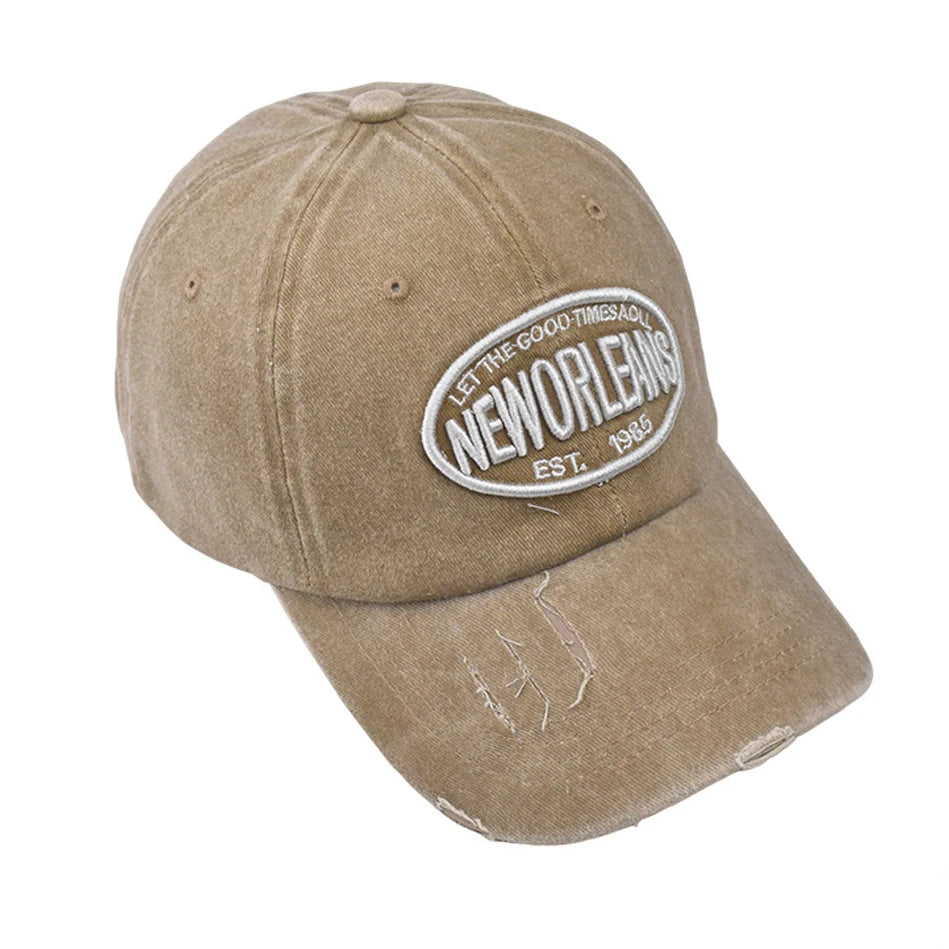 Distressed Baseball Cap Dad Hats for Men Women Vintage Washed Cotton soft crown Hat Adjustable Low Profile Unisex Style Headwear