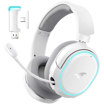 Auriculares gaming inalámbricos Picun G2 Bluetooth 5.3 – Sonido envolvente 7.1, auriculares gaming de baja latencia de 5ms con micrófono ENC para PC, PS5, PS4, Switch y móvil