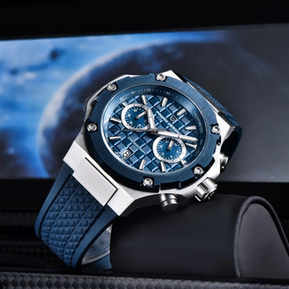 PAGANI DESIGN PD-YS032 Herren-Quarzuhr 44mm Japan VK64 Uhrwerk Edelstahlgehäuse Kautschukarmband Saphirglas 100M wasserdicht