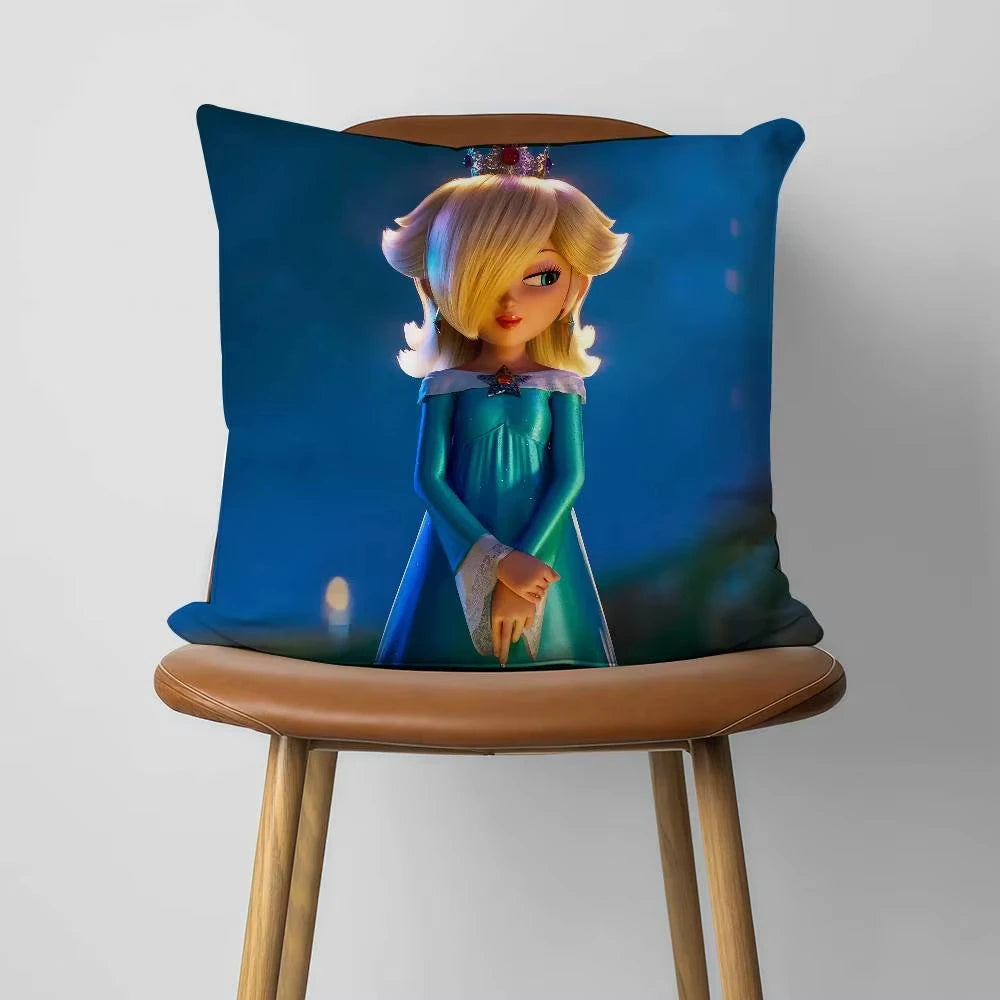 B-Bowser Princess D-Donkey Kong Pillow Case For Sofa Decor Car Office Room Printing Cushion Cover Decorations and Protector