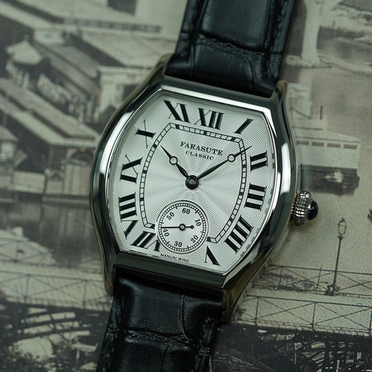 FARASUTE New Classic Hangzhou Customized Movement Manual Mechanical Watch Men's Sapphire Crystal Small Second 50m Waterproof Watch