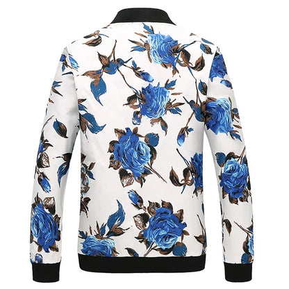 Spring new men's handsome colorful men's jacket, fashion casual youth Slim sports jacket, Asian size M-6XL