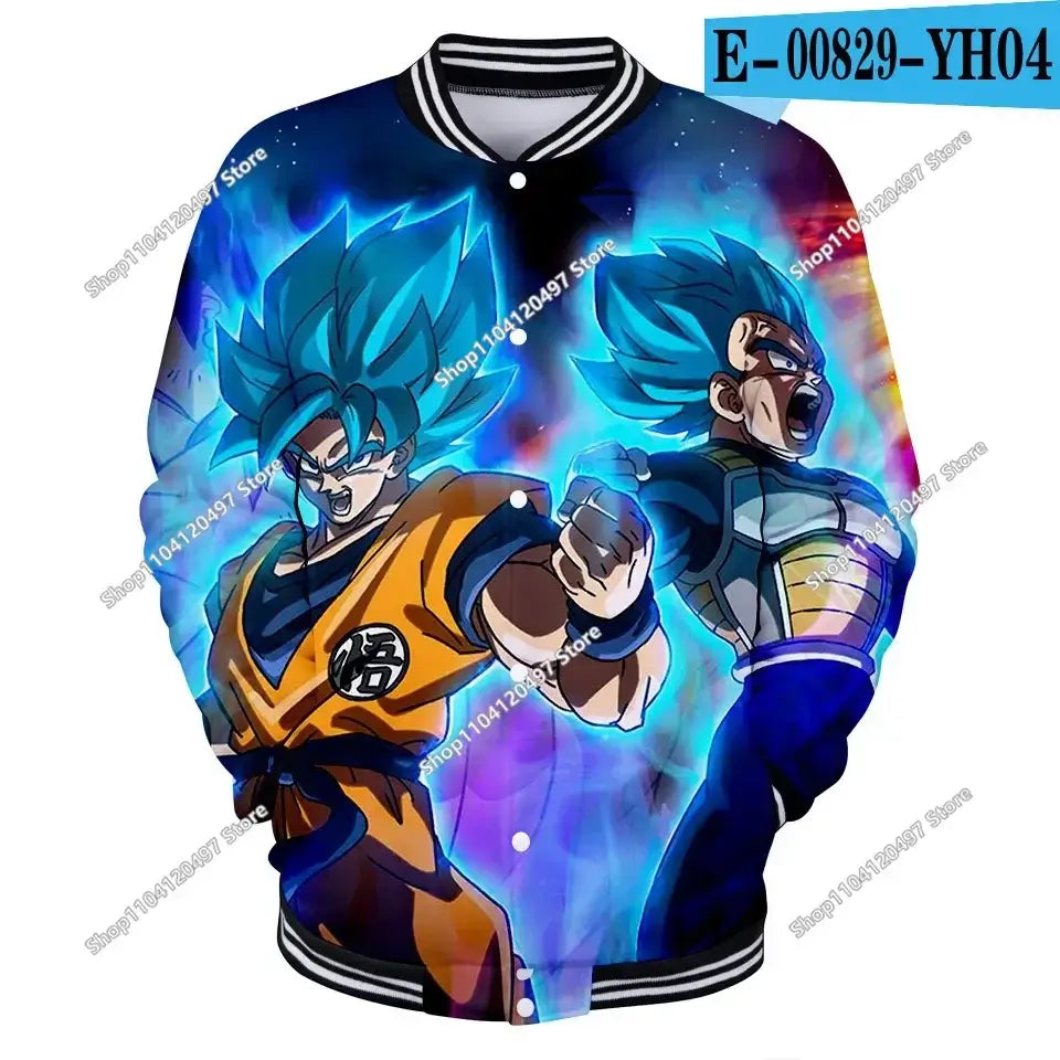 Dragon Ball Goku Kid Men Zipper Hoodie Cartoon Japan Style Anime Women Sweatshirt 2025 New Fashion Children Jackets Coat, produit gaming premium Fraquane