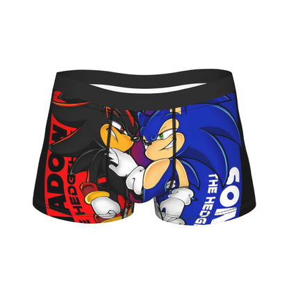 S-Sonic Retro Game Cartoon Underwear  Printed Boxershorts Quality Men Panties Elastic Boxer Brief Birthday Present
