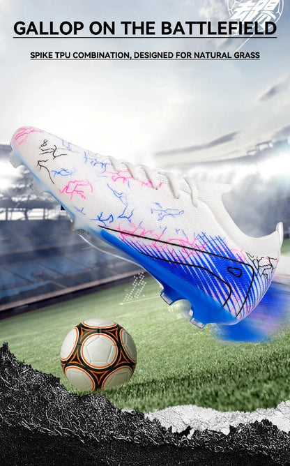 New Men's Football Boots Sneakers FG Soccer Shoes Training Wholesale Top Quality Cleats Non-Slip Drop Shipping Unisex Adult