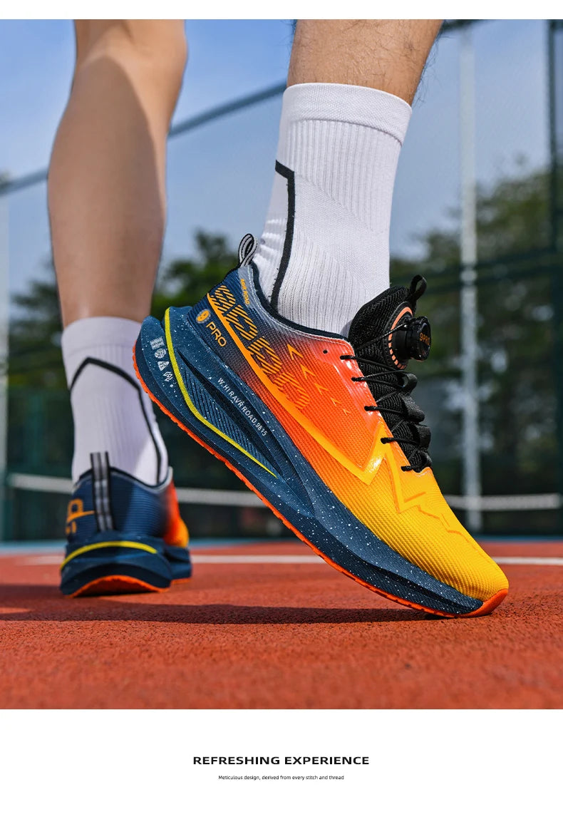 Moški maratonski tekaški čevlji s karbonsko ploščo za posebne športne aktivnosti, dihalni, lahki, ženski udobni športni protizdrsni superge