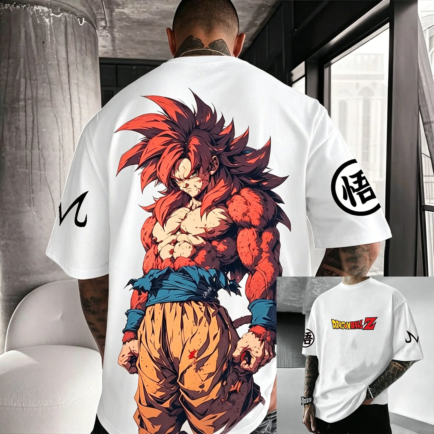 Dragon Ball Z Print Short Sleeve Cotton T-Shirt Son Goku Vegeta Men Women Clothes Harajuku Y2k Tee Vintage Summer Streetwear