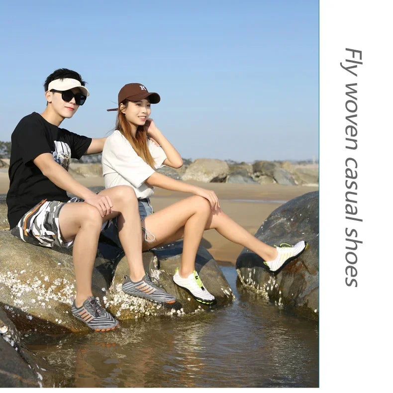 Water Shoes for Men and Women Barefoot Shoes Quick Dry Beach Aqua Shoes Lightweight Sports Sneakers for Hiking, Surfing, Boating, Fishing