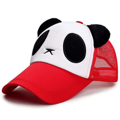 Casquettes de baseball d'été mignonnes avec panda pour hommes et femmes, casquettes hip-hop en coton à fermeture snapback, protection solaire, garçons et filles, casquettes d'extérieur, dropshipping