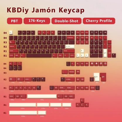 KBDiy GMK Illusion Keycap Perfil Cherry Double Shot PBT ISO Teclas para Kit de Teclado Mecânico Gamer Gaming Point Retro