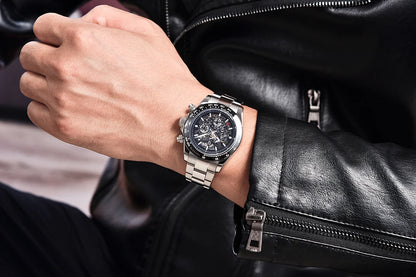 PAGANI DESIGN Men's Automatic Mechanical Watch Stainless Steel Waterproof Sport 10Bar Luxury Casual Watch for Men Reloj Hombre