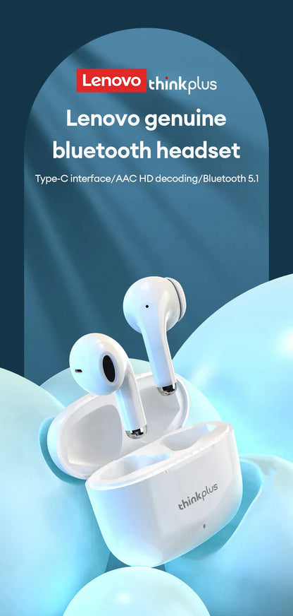 Lenovo LP40 Pro Wireless Bluetooth 5.0 Earbuds – HiFi Stereo Sound, Low Latency Gaming TWS Earphones with HD Call Mic & Charging Case