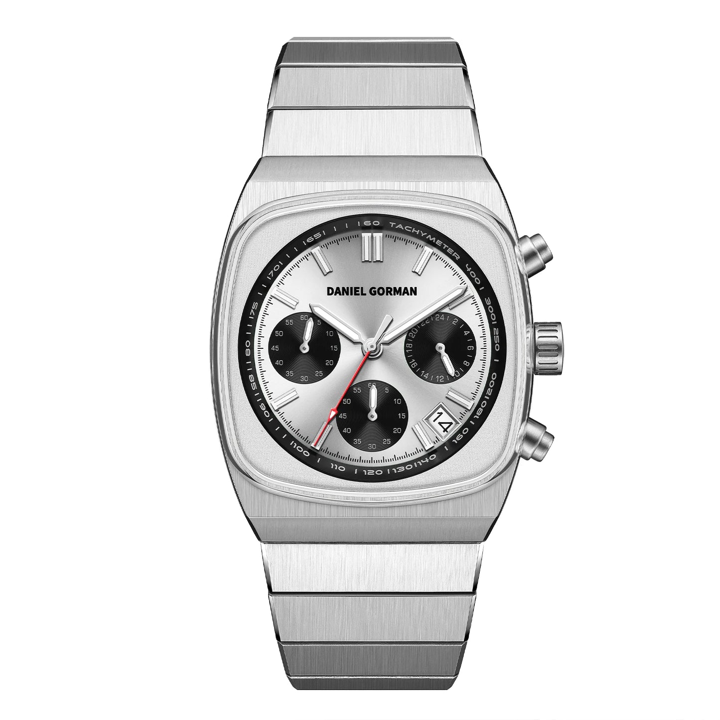 DG9008 Men's Watch, Original Fashion Brand Quartz Waterproof Luminous Watch with Three Small Dials and Moon Phase