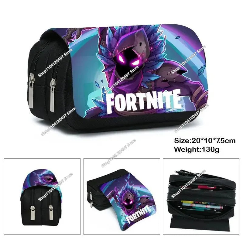 Fortnite Kinder-Stiftetasche Kawaii-Federmäppchen mit großem Fassungsvermögen, wasserdichte tragbare Cosplay-Stiftetasche, Büro-Schreibwaren, Geschenkspielzeug