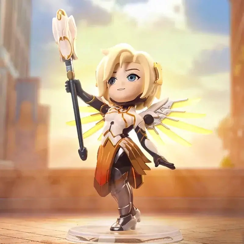 POP MART Overwatch Play of The Game Series Blind Box Mystery Box Toys Kawaii Ornaments Figurines Home Decor Desktop Model Dolls