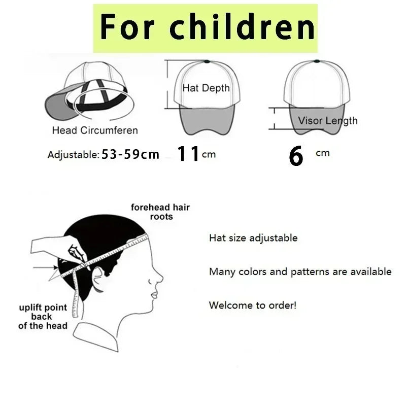 Casquette de baseball SpongeBob mignonne, style anime, ronde, unisexe, pour enfants (garçons et filles) et adultes, sportive, décontractée, pare-soleil, ajustable, inspirée du film d'animation, à visière, en maille
