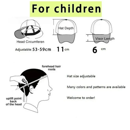 Casquette de baseball SpongeBob mignonne, style anime, ronde, unisexe, pour enfants (garçons et filles) et adultes, sportive, décontractée, pare-soleil, ajustable, inspirée du film d'animation, à visière, en maille