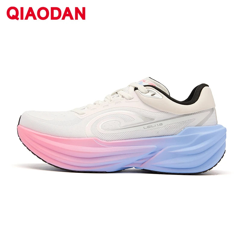 QIAODAN TG1.0 Women's Marathon Running Shoes 2026 New Platform Racing Shock Absorption Soft Long Distance Sneakers QDB022253285