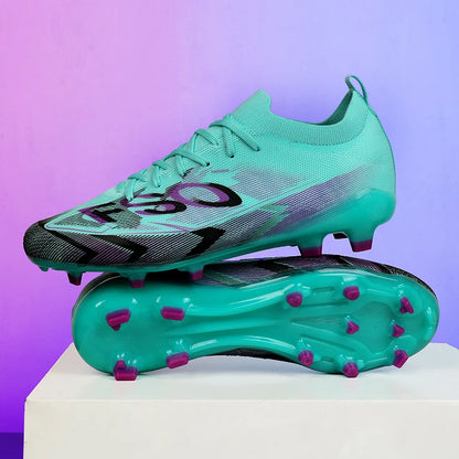 Nouvelles chaussures de football pour hommes, chaussures d'entraînement, crampons longs antidérapants FG, chaussures de football ultralégères, crampons d'extérieur, livraison directe
