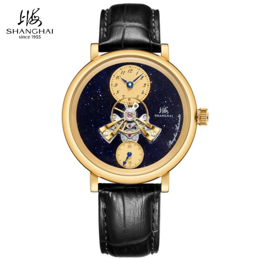 Shanghai The Bund Sky Dome Series Men's Mechanical Watch, 42mm Center Flywheel Automatic, Limited Edition Brand Watch