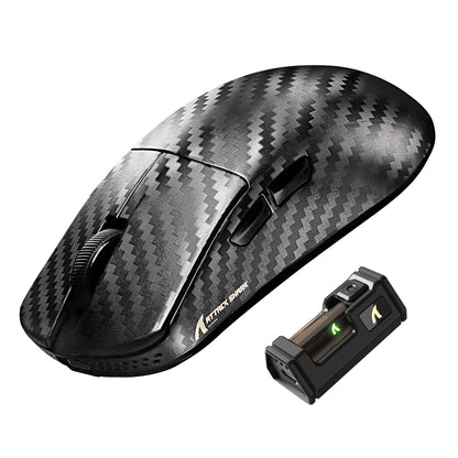 ATTACK SHARK R11 ULTRA Carbon Fiber Wireless Gaming Mouse, 8000Hz, PAW3950MAX, 42000DPI, 49g Lightweight, 20000FPS, Nordic 52840