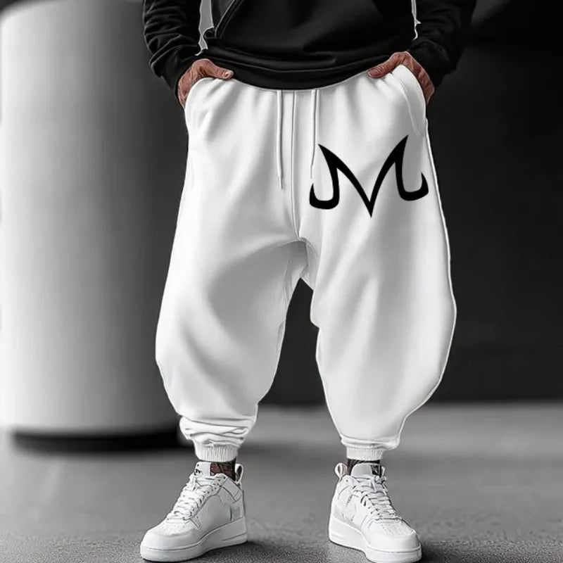 2026 Pink Dragon Ball Majin Buu Sweatpants Summer Anime Pants Unisex Loose Fit with Cuffed Ankles Wide Leg Trousers Plus Size