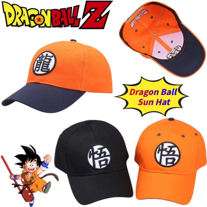 Casquette de baseball Dragon Ball Son Goku avec broderie de haute qualité, modèle unisexe, protection solaire estivale, couronne ronde et large bord en forme de bec de canard