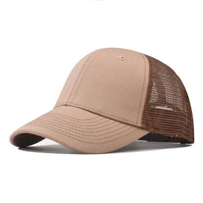 Baseball Cap Adult Net cap Shallow curved eaves Hat Unisex Summer hat Breathable hat shade Spring Autumn Cap Hip Hop Fitted Cap
