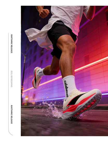 Specialty Marathon Men Running Shoes Carbon Plate Sports Breathable Lightweight Women's Comfortable Athletic Non-slip Sneakers