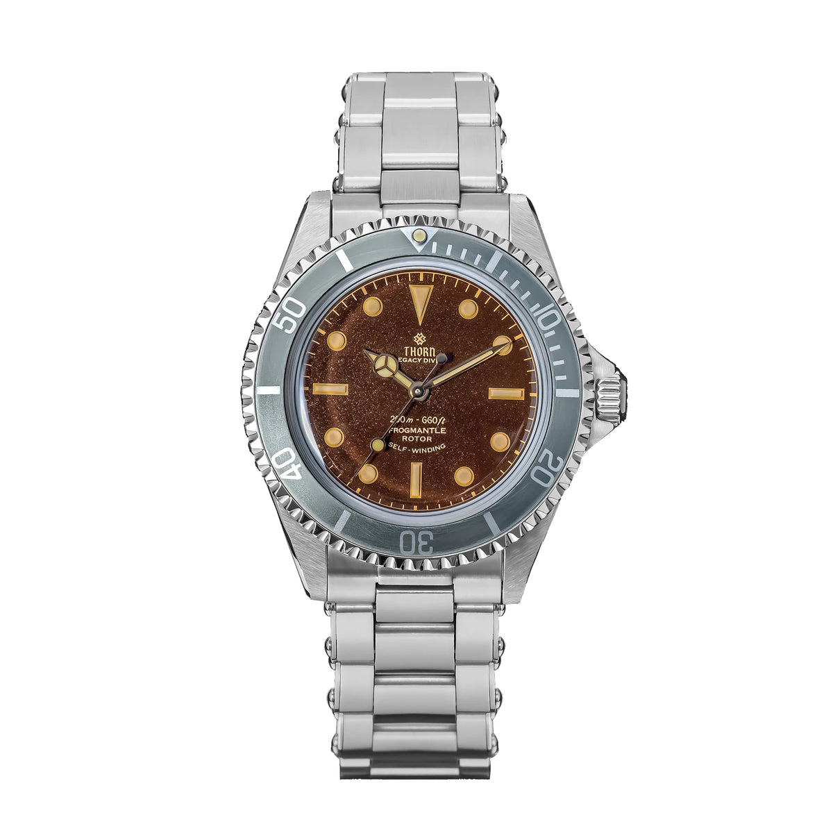 Thorn T023 V3 40mm Men Diving Watch PT5000 Automatic Movement Mechanical Vintage Watches 200m Water Resistance Sapphire