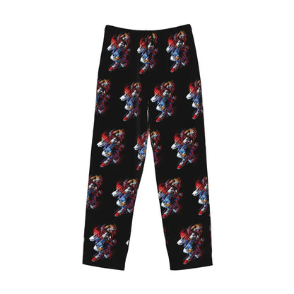 Custom Print Men's Soniced Pajama Pants Hedgehog Game Sleepwear Sleep Lounge Bottoms with Pockets