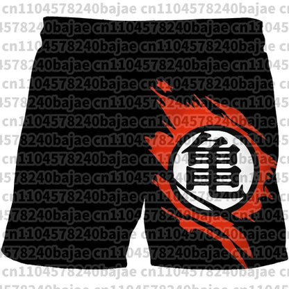 Dragon Ball Print Children's Shorts Kids Shorts for Ages 3-14 Boys' Beach Shorts Summer Quick-drying Cartoon Swim Trunks