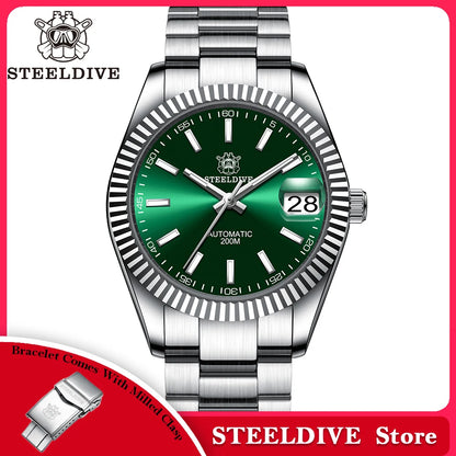 Steeldive SD1933 New Arrival 39MM Stainless Steel Case Sapphire Glass NH35 Automatic Dive Watch with Date