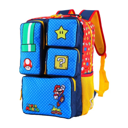 In Stock Minecraft Backpack Large Capacity Lightweight Pressure Relief Cartoon Print Outdoor Travel Hiking For Men Students