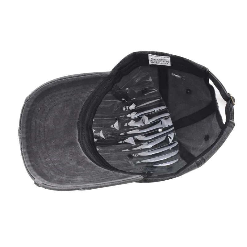 Distressed Baseball Cap Dad Hats for Men Women Vintage Washed Cotton soft crown Hat Adjustable Low Profile Unisex Style Headwear