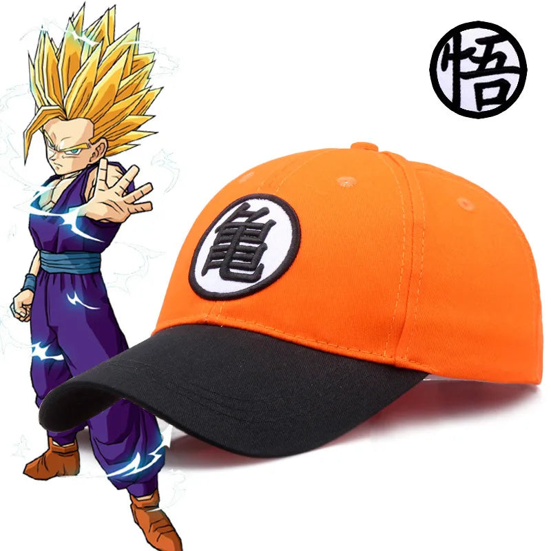 Casquette de baseball ajustable Dragon Ball Z Anime Goku Casquette d'été parent-enfant Casquette hip-hop pour papa Casquettes de sport d'extérieur pour hommes et garçons Cadeau