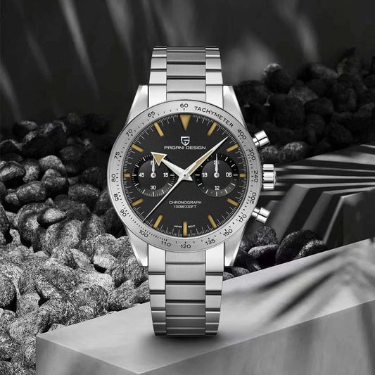 2026 New PAGANI DESIGN Retro Men's Watches Moon Quartz Watch For Men Speed Sports Chronograph AR Sapphire VK64 Clock