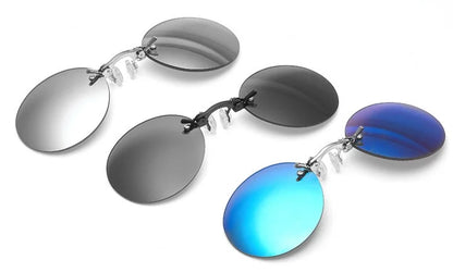 Kulaté bezrámové sluneční brýle pro muže Matrix Morpheus Pánské klasické brýle s nosní sponou Mini bezrámové značkové designové brýle UV400