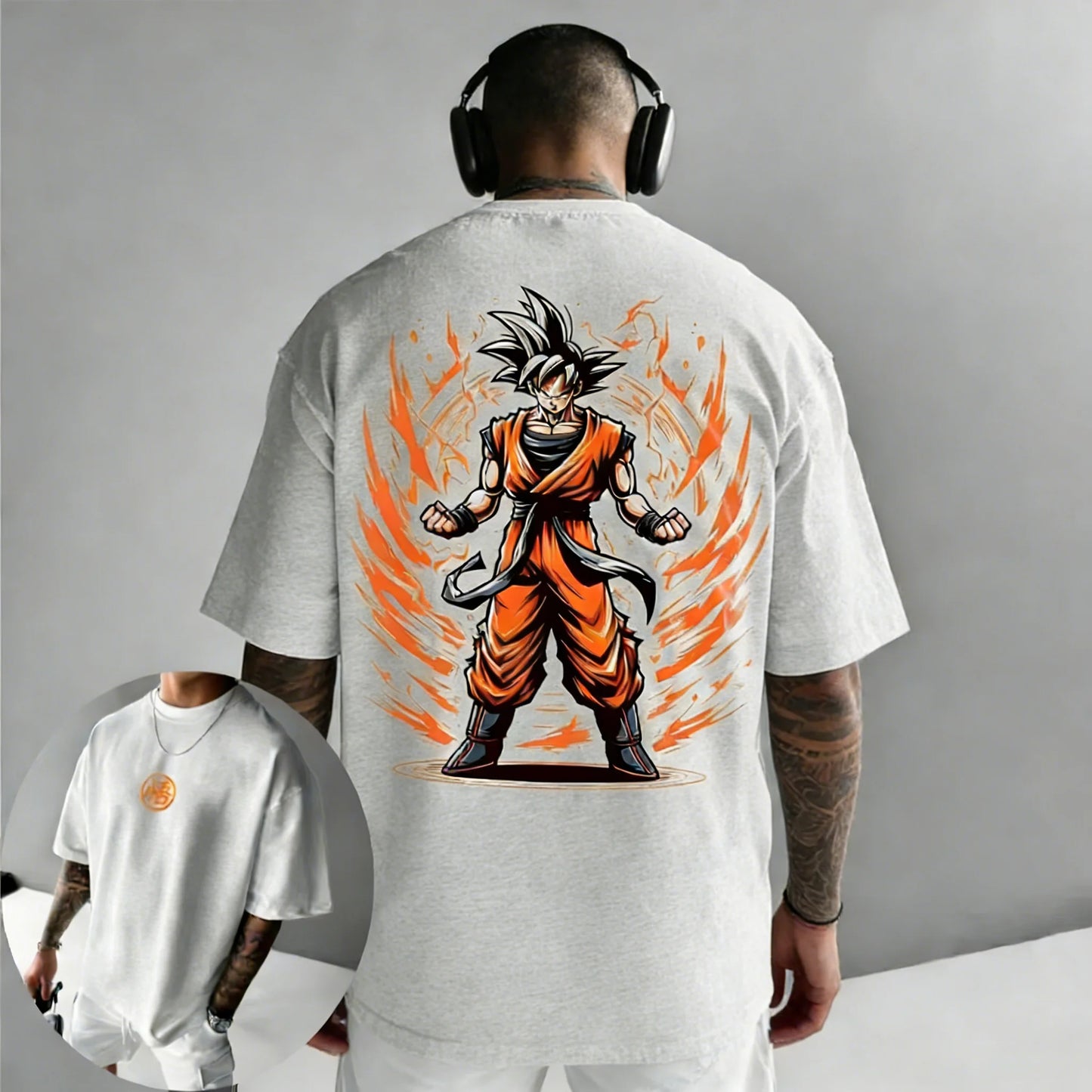 Dragon Ball Anime Goku Printed Cotton T-shirt 2026 Harajuku Men and Women Summer New Large Loose Casual Short Sleeve Top