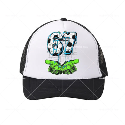 Casquette de baseball Steal A Brainrot 67 Six Seven, motif cartoon/anime, lettres de l'alphabet A à Z, pour garçons et filles, ajustable, sport et mode, couvre-chef pour adulte, cadeau