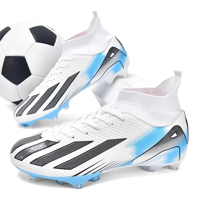 Fotbollsskor för män, New TF, sneakers för konstgräs och turf, ultralätta herrfotbollsskor, bekväma ankelhöga fotbollsskor för futsal och snabbt spel