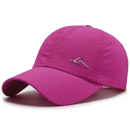 Unisex Perforated Running Cap - for Hiking&Outdoor Activities Quick Dry UV Protection Sports Hat  Lightweight Adjustable Sun Hat
